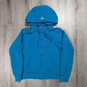TNA Aritzia Full-Zip Athletic Hoodie in Blue Y2K Womens
